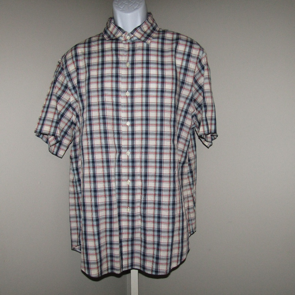 Polo Ralph Lauren Size XL Plaid Shirt Blue Red - Picture 1 of 5
